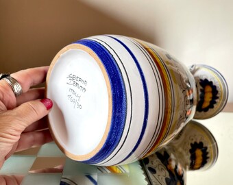 まも（Ｔ）SBERNA DERUTA  ITALY 皿 Sberna Deruta Italy Italian Pottery Signed Decorative Wall