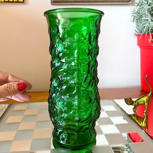 E.O. Brody Crinkle Glass Vase- Made In USA.