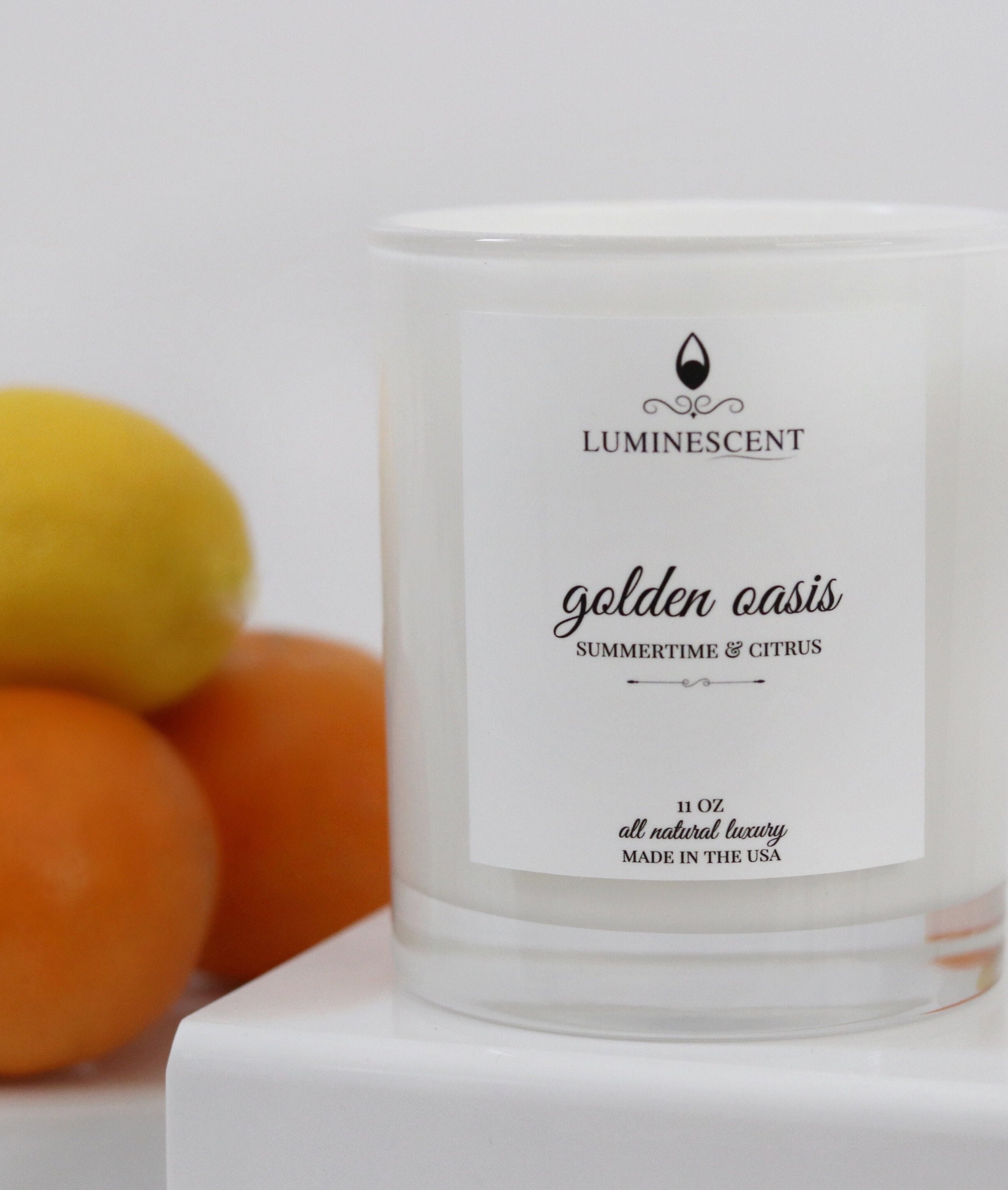 Golden Oasis Summertime & Citrus Luminescent Candles All Etsy