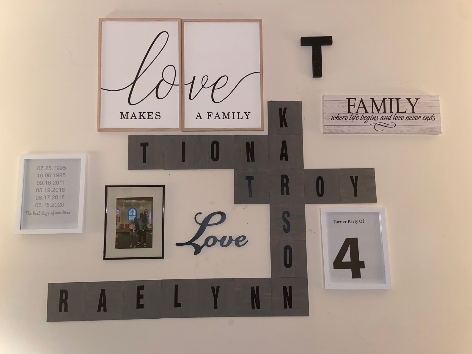 Scrabble tiles Name Tiles Wall Art Wall Decor Scrabble Etsy