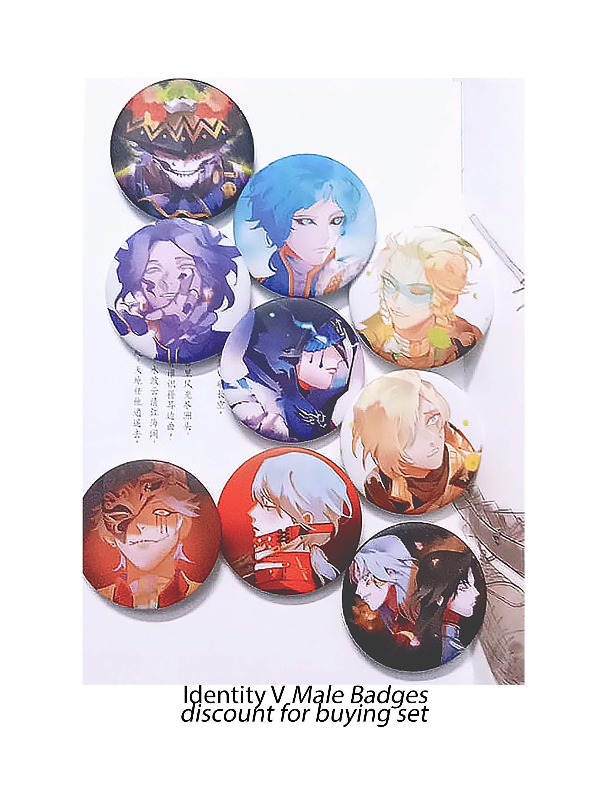 IDENTITY V Badges Male Set 01 Etsy