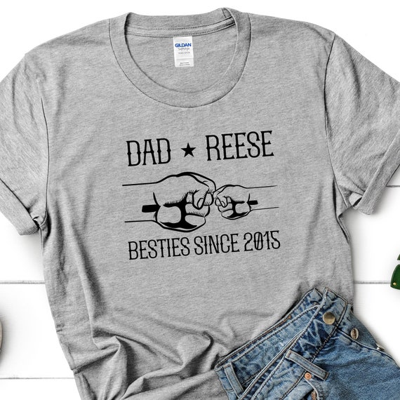 Personalized Grandpa Shirt Fist Bump Matching Father, Dad, Daddy, Papa,  Grandpa Since Year - Etsy UK