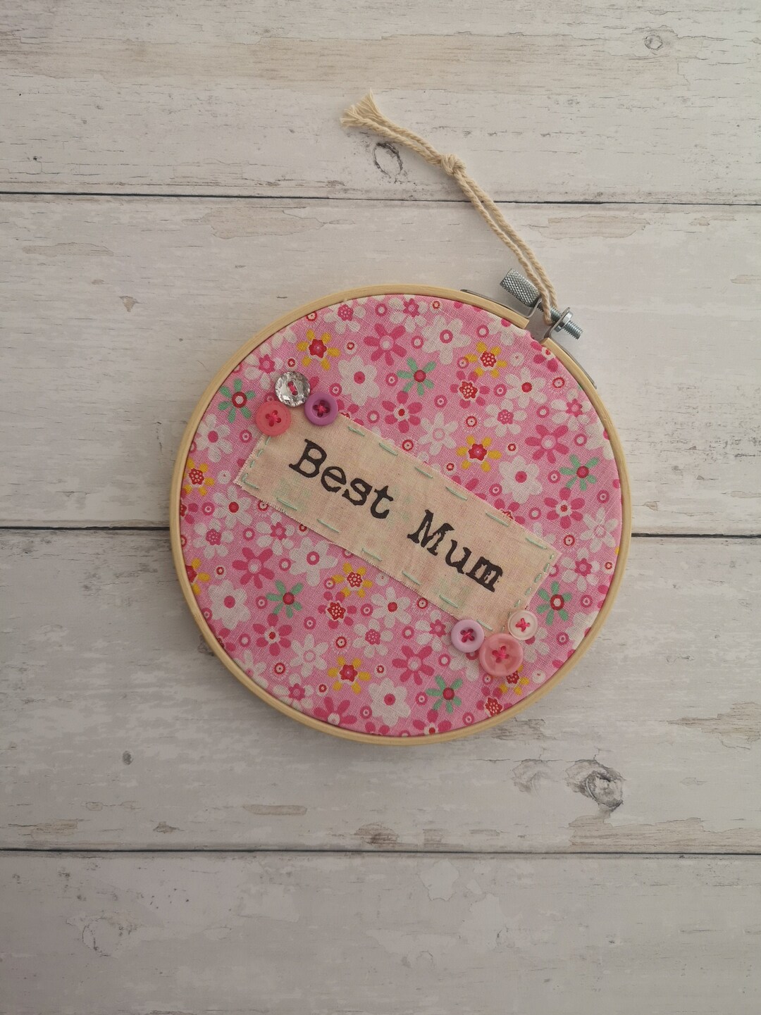 Best Mum Hoop Art, Mothers Day Gift, Gift for Mum, Embroidery Hoop - Etsy