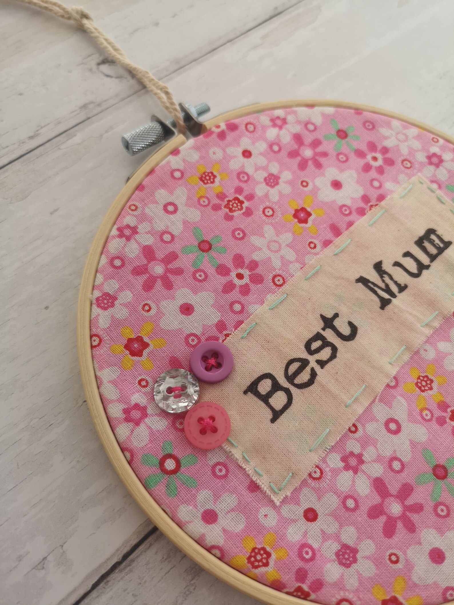 Best Mum Hoop Art, Mothers Day Gift, Gift for Mum, Embroidery Hoop - Etsy