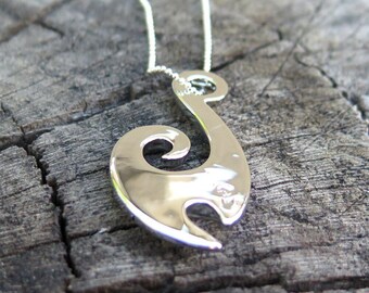 Collana A Forma Di Onde Dell'oceano, In Argento Sterling 925, Con - Foto 6