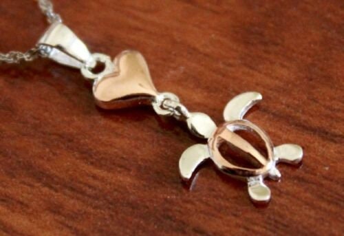 Collana Con Ciondolo A Forma Di Cuore Di Tartaruga Honu - Foto 3