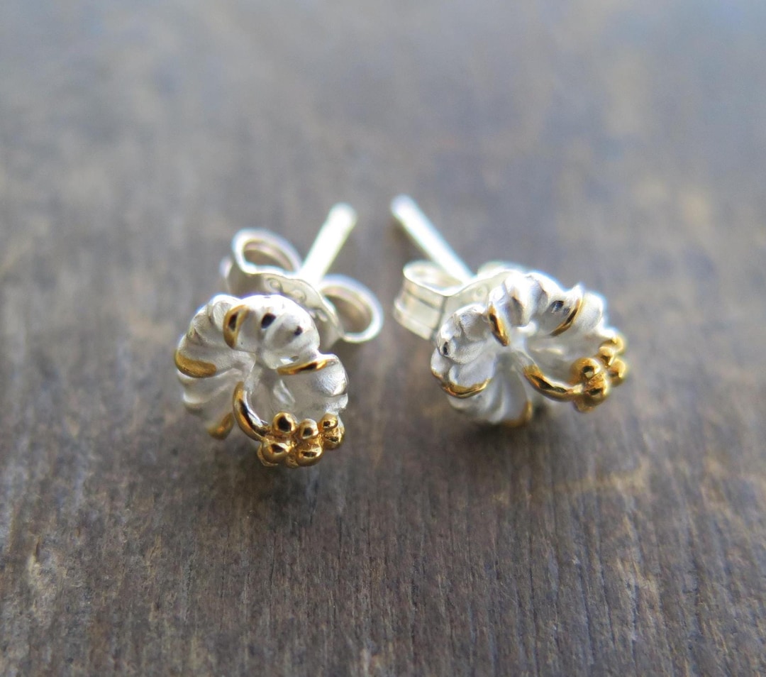 Orecchini In Argento Con Fiori Di Ibisco - Argento Sterling 925 Con Simulanti Di Diamanti, Regalo Perfetto Per Lei, Collezione Road To Hana - Italia - Foto 9