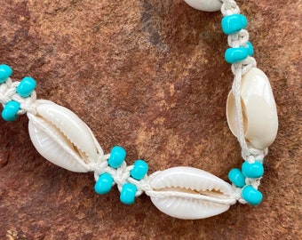 Set Di Cavigliere Boho Impermeabili Da Donna - Conchiglie, Stelle Marine E Perline - Elastico Colorato Per Vacanze Estive - 4