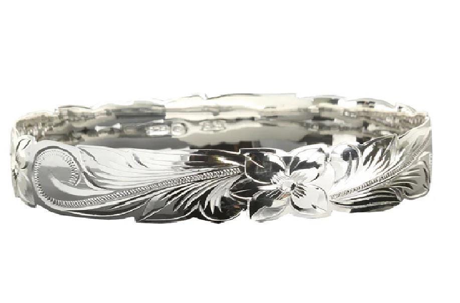 Hawaiian Jewelry Solid 925 Sterling Silver Scroll Cut Out
