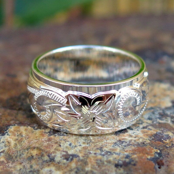 Anello Con Fiore Splendido Dal Design Moderno In Argento Sterling - Foto 3