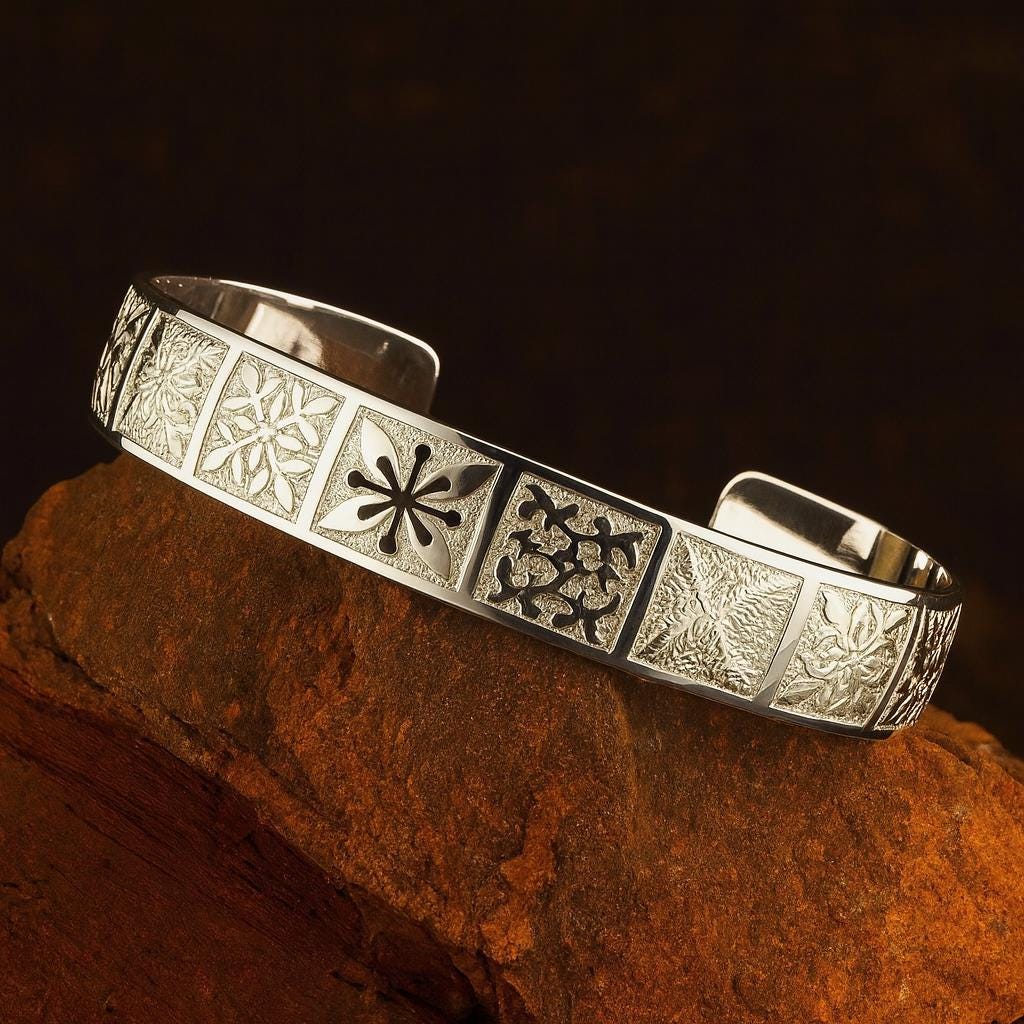 ハワイアンジュエリー　バングル　スターリングシルバー　925 b0698.jpg