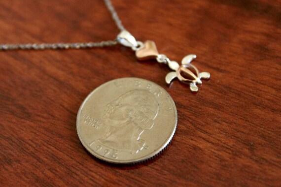 Collana Tartaruga Collana Con Ciondolo Cuore Di Tartaruga Hawaii