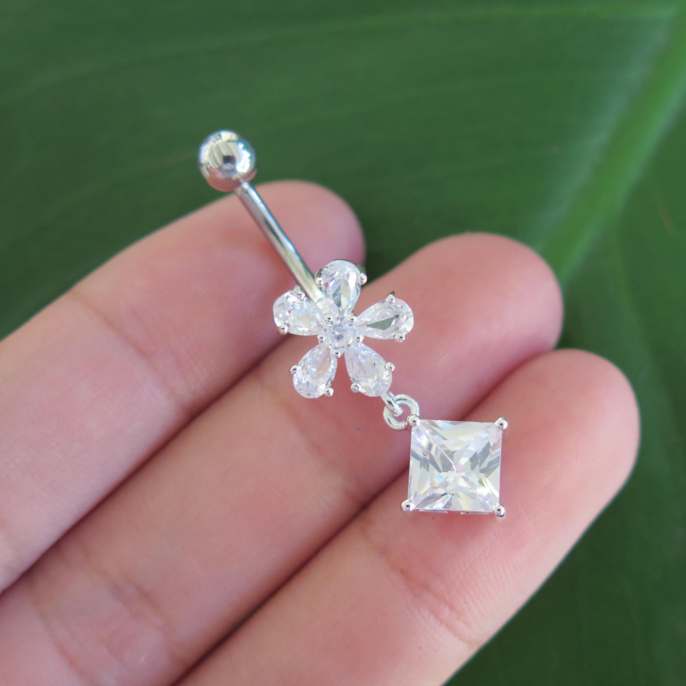 925 Sterling Silver Hawaiian Plumeria Lei Hoop Earrings, 17mm Hoop, 12mm Hoop 3 - Foto 9