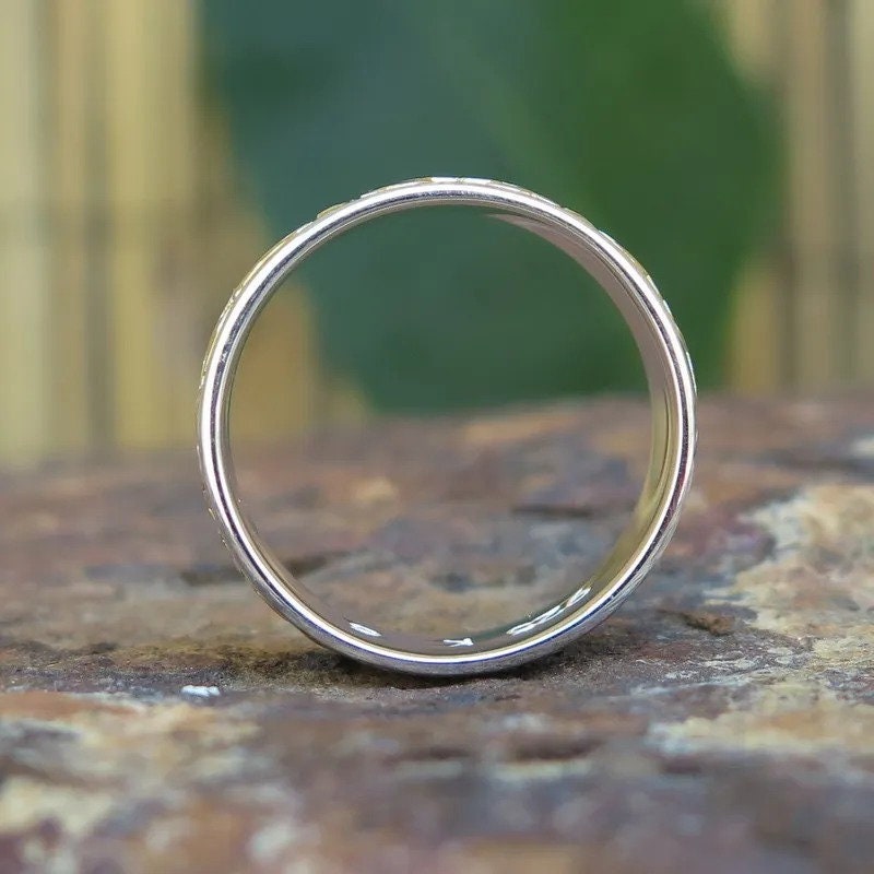 Anello Fascia Aperta Con Tartaruga Marina Honu In Argento 925 Placcato Oro - Larghezza 8mm