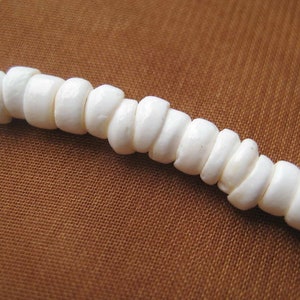 Hawaii Unisex Souvenir Surfer Jewelry White Natural Puka Shell Necklace 16, 18 , 20 , 22 , 24 image 4