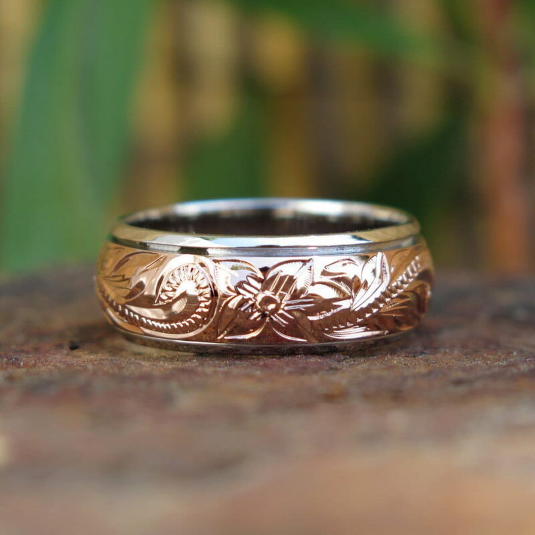 Hawaiian Jewelry 925K Sterling Silver Pink Gold Plated Spinning