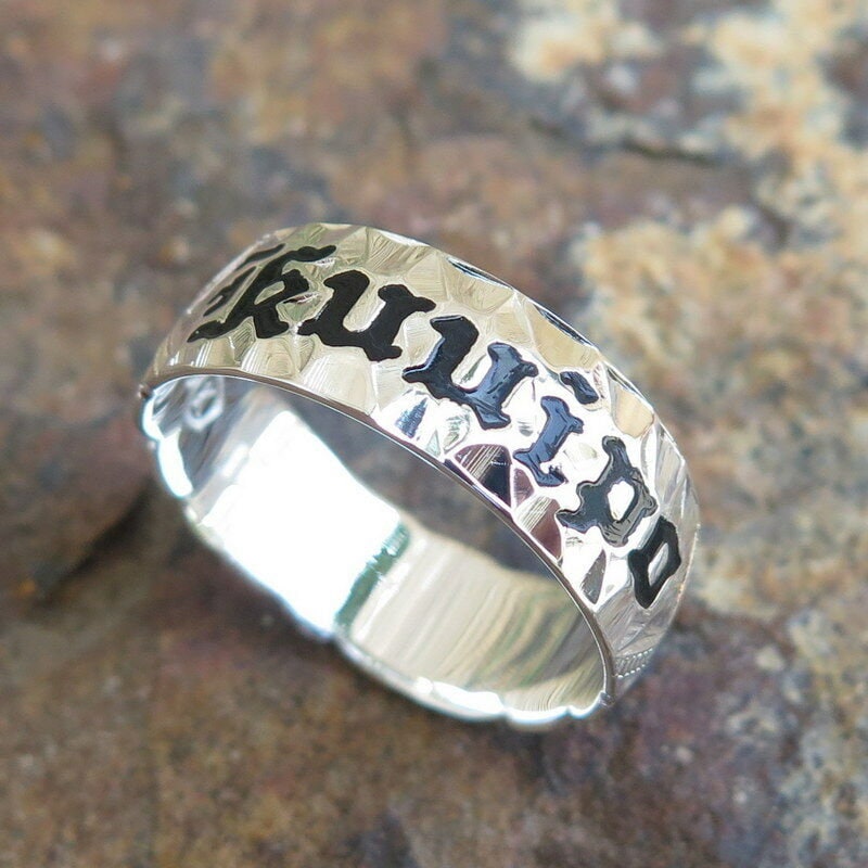 Hawaiian 925K Sterling Silver Black KUUIPO Jewelry Wedding