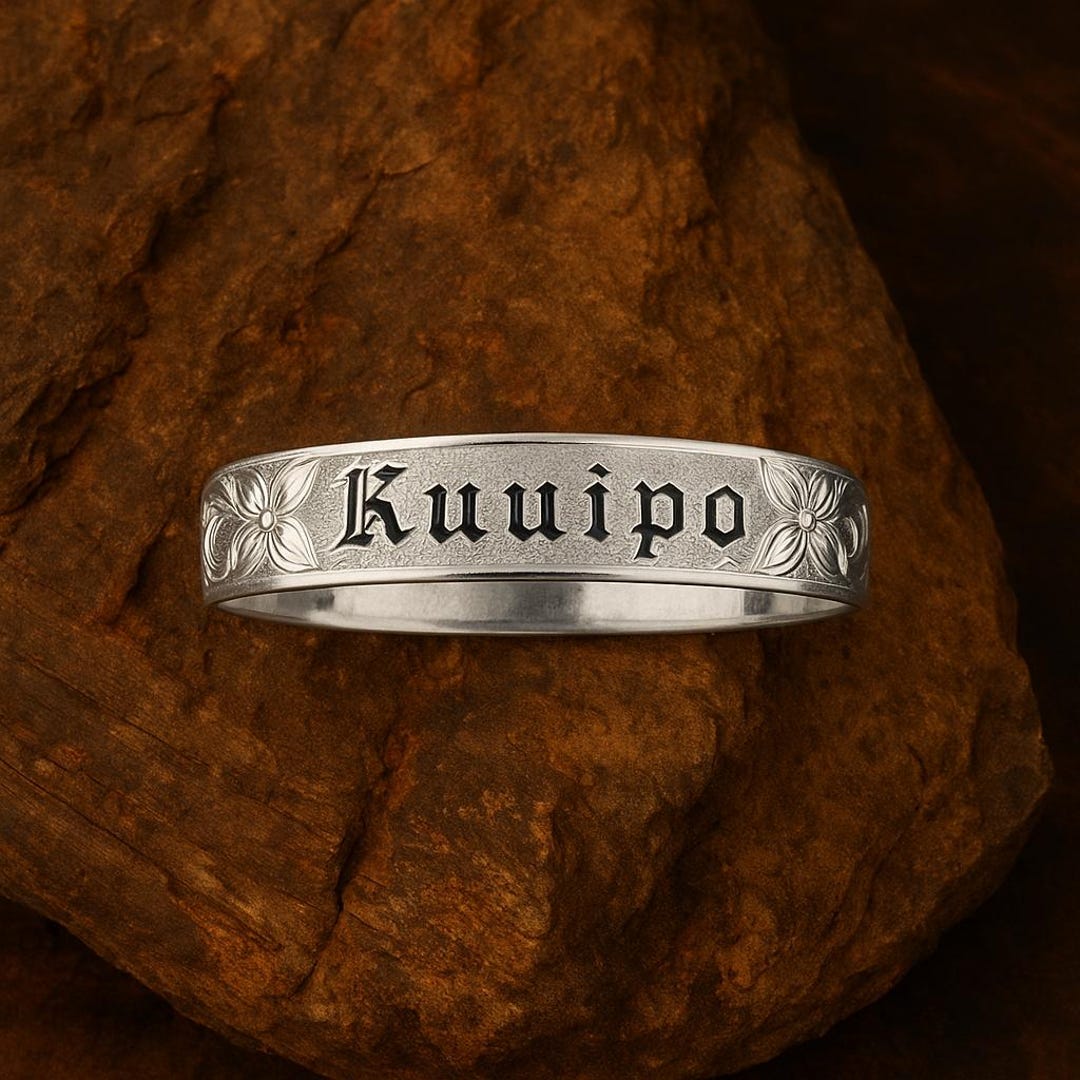 Hawaiian Jewelry 925Silverバングル「Kuuipo」総彫 il_1080xN.7145164922_lpjc.jpg