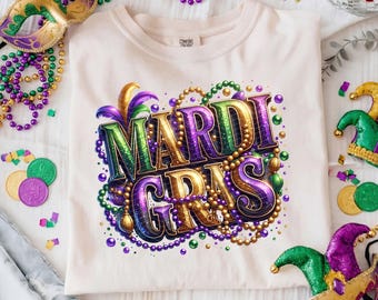 Mardi Gras, Mardi Gras Themed, Mardi Gras, New Orleans, Graphic Tee, Comfort Colors Shirt, Unisex