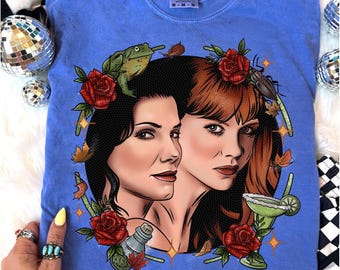 Witches Halloween, Practical Magic, Owens Sister, Midnight Margaritas Inspired Unisex Shirt Comfort Colors