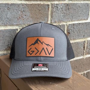 God Is Greater Than the Highs and Lows Hat, Richardson 112 Cap, Christian Faith Gift, Inspirational Religious Trucker Hat, Spiritual Gift