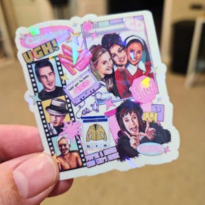 90's Classic Movie, As If, Whatever, Totally Clueless, Cher, 90's Girly, Holographic Sticker