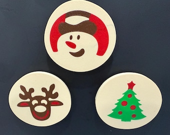 Pillsbury Doughboy Christmas Sugar Cookie Magnets: 90's Nostalgic Christmas Decor, 3D Printed Set Magnets