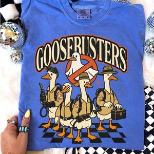 Goosebusters, Spooky Goose, Silly Goose, Halloween Goose Themed, Goose Themed, Halloween, Halloween, Unisex Shirt Comfort Colors