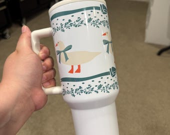 Vintage Goose 40oz Tumbler Quencher: Silly Goose Design