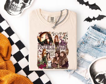 Practical Magic Bleached Shirt: Midnight Margaritas, Halloween Witches Movie, Comfort Colors Unisex