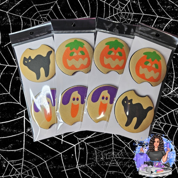 Halloween Car Coasters: Pillsbury Cookie Neoprene Set