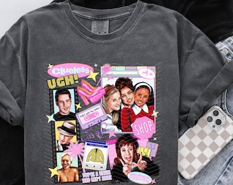 Clueless, Retro 90's Film,Ugh As If, Rolling With The Homies,Funny Comedy Unisex Shirt Comfort Colors Tee - Comfort Colors Unisex