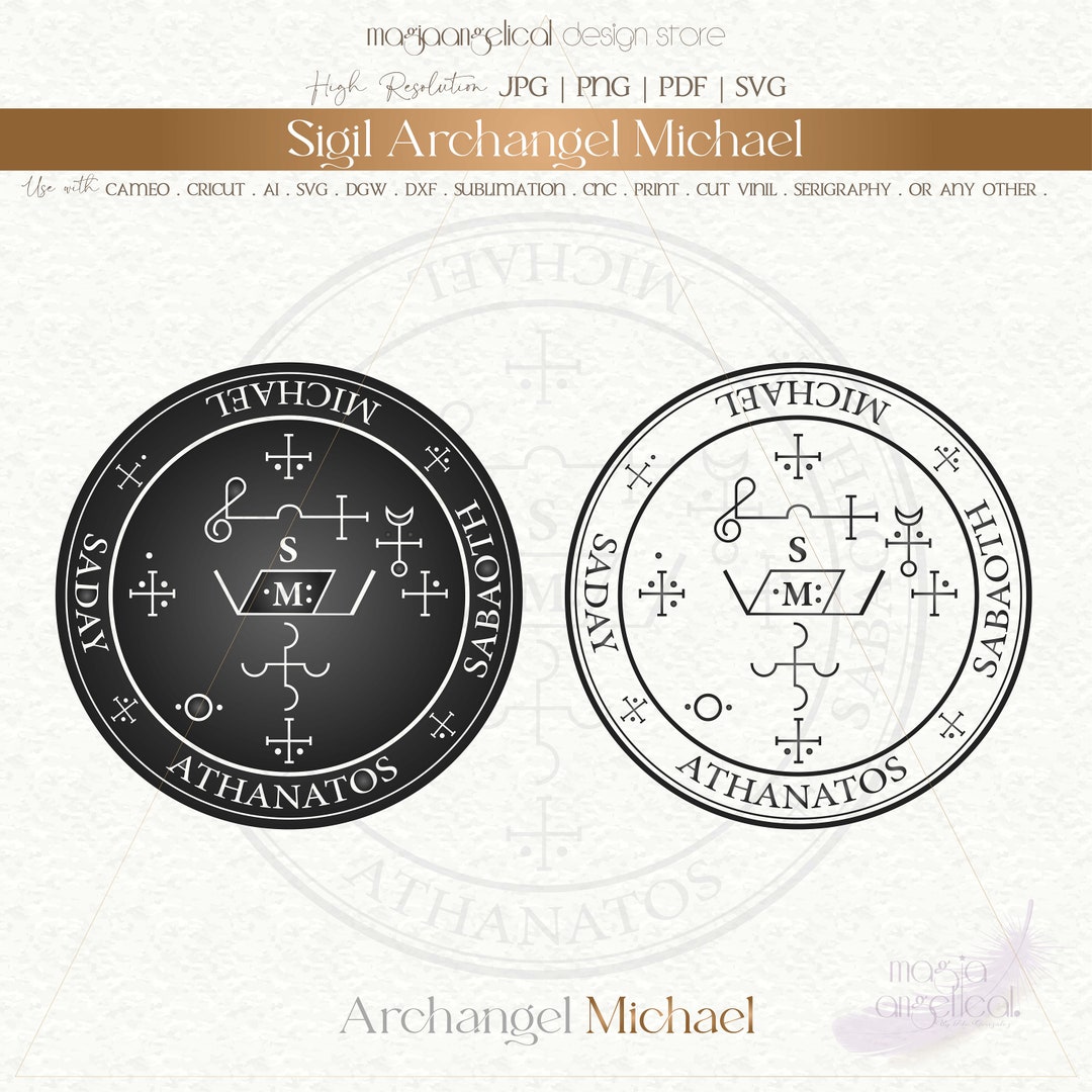 Archangel Michael's Sigil, AI, Dwg, Dxf, Pdf, Jpg, Png, Use Archangel Michael's Sigil, AI, Dwg, Dxf, Pdf, Jpg, Png, Use