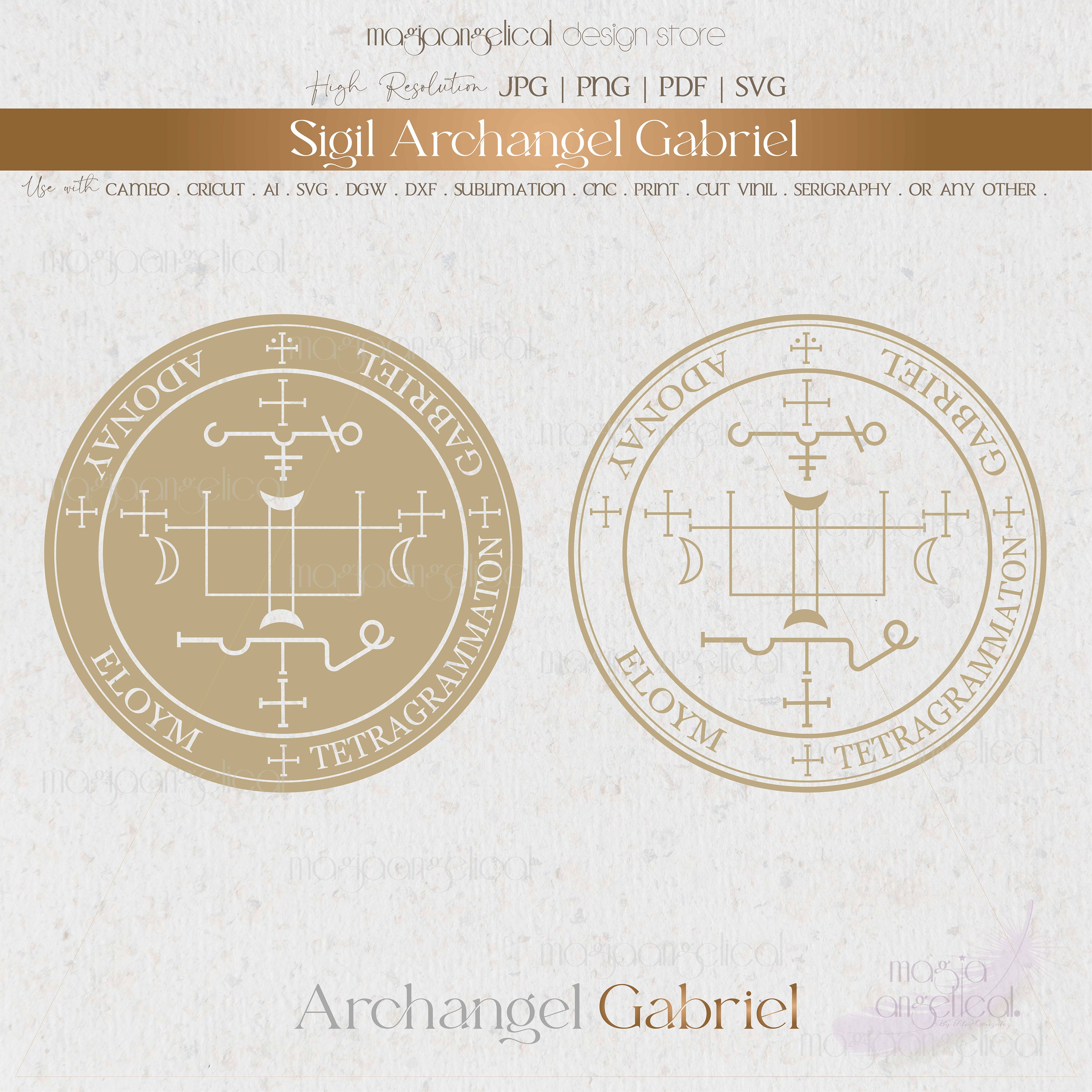 Archangel Sigils | Arch Angel Gabriel Sigil | .925 Sterling