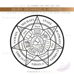 Seal of the Seven Archangels ARBATEL, sello de salomon Kabala