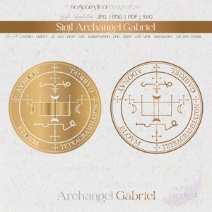 Vector Sigil Archangel Gabriel, Archangel Gabriel