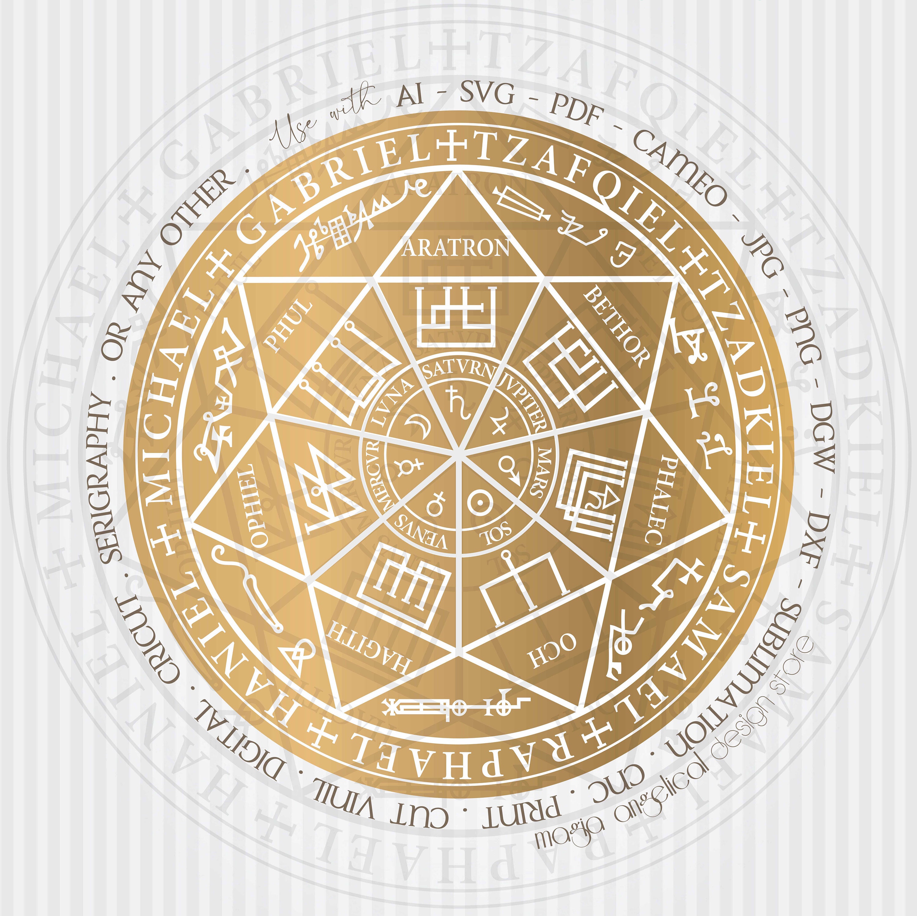 печать архангела уриила. знак семи архангелов. талисман пентакль архангела рафаила. знак архангела михаила сигил. печать архангелов значение.