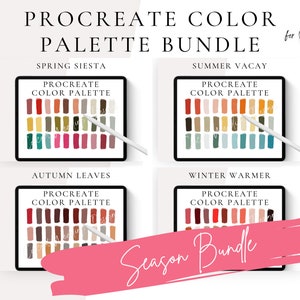Seasons Procreate Color Palette Bundle, Procreate Color Swatches ...