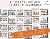 Procreate Colour Palette Mega Bundle, 780 Procreate Color Swatches, Procreate Wedding, Procreate Colors, Procreate