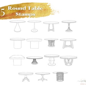 Procreate Tables, Procreate Brushes and Stamps, Wedding Planner Tool ...