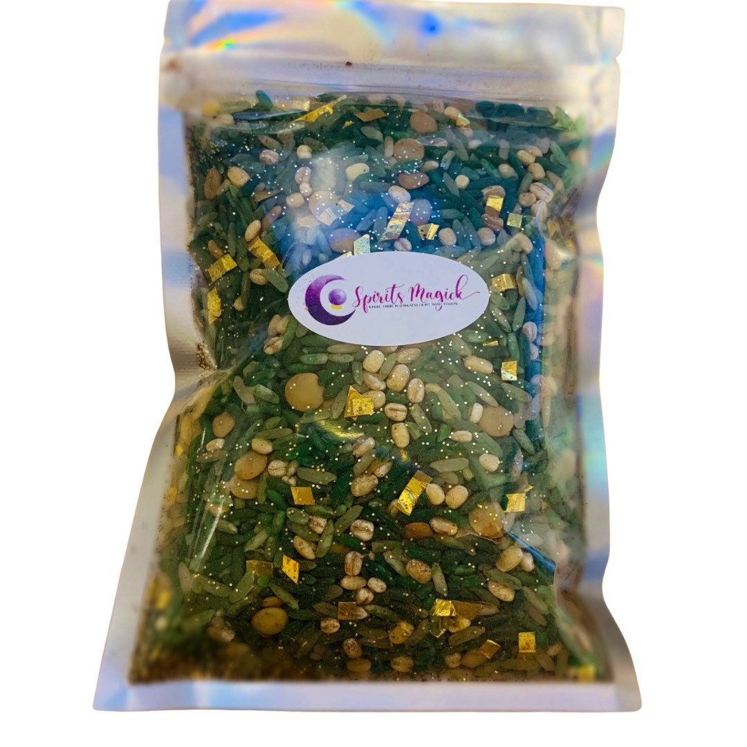 PROSPERITY Rice MONEY Rice Money Powder Candle Spell Altar Offering Abundance Money Love Amulet