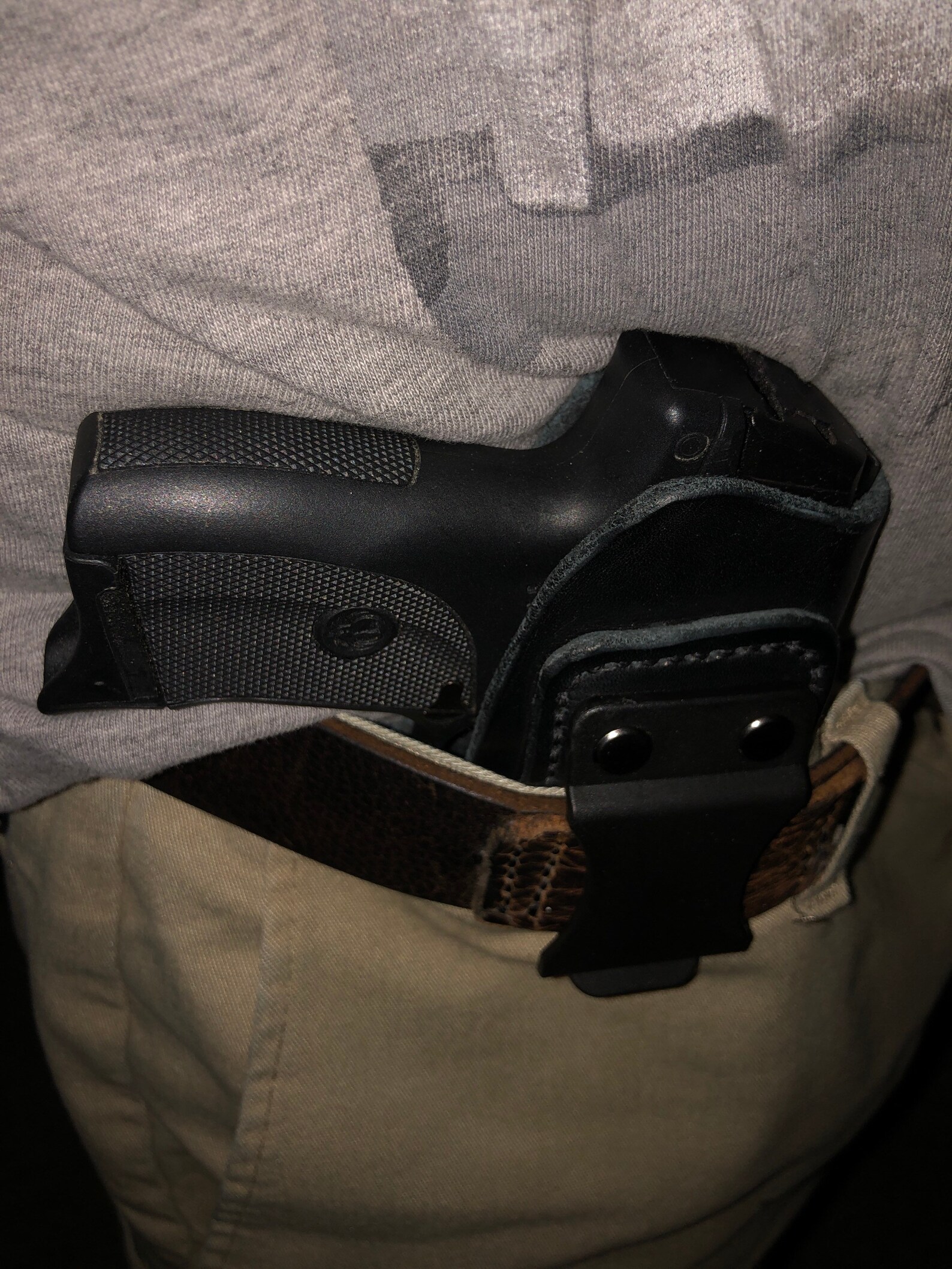 Leather IWB Concealed Carry Holster. Fits Ruger EC9S Handmade Etsy