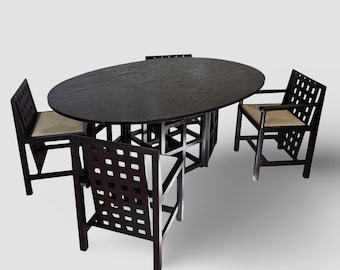 Vintage design classic - Mackintosh set consisting of DS1 table and DS3 and DS4 chairs
