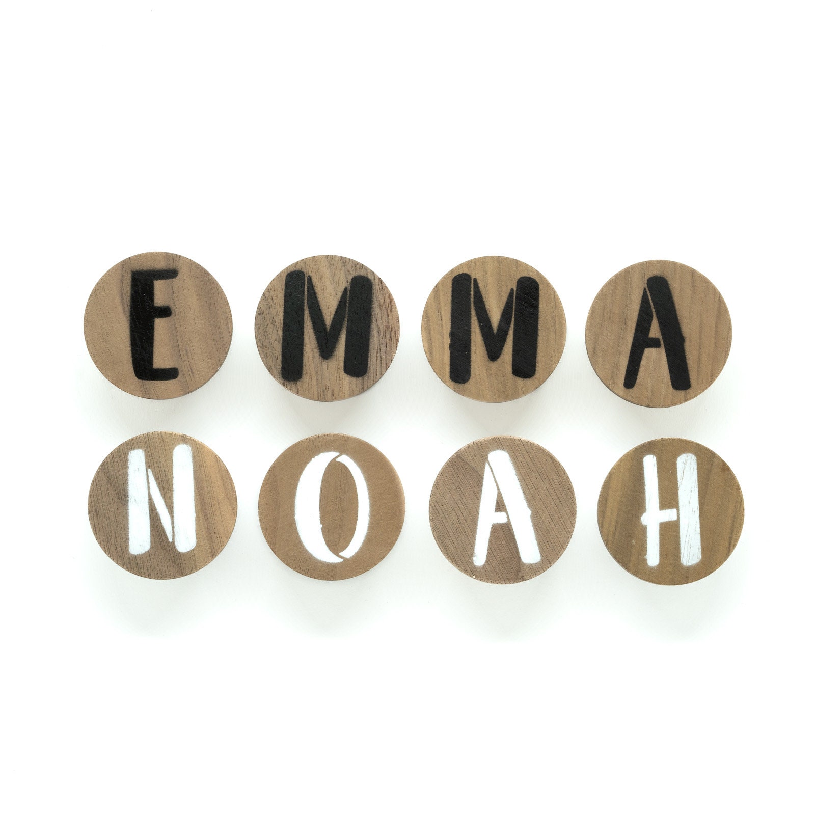 Poignées de meubles personnalisées en noyer, bois, rondes, commode, tiroir, armoire, chambre à coucher, salle de bain, chambre d'enfant, décoration, t