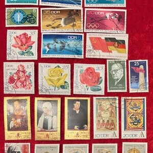 East Germany Stamps - 1972 - Lot 016 consisting of 28 different stamps