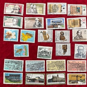 East Germany (DDR) stamps - Lot 039 consists of 25 different stamps from the years 1988, 89, & 90