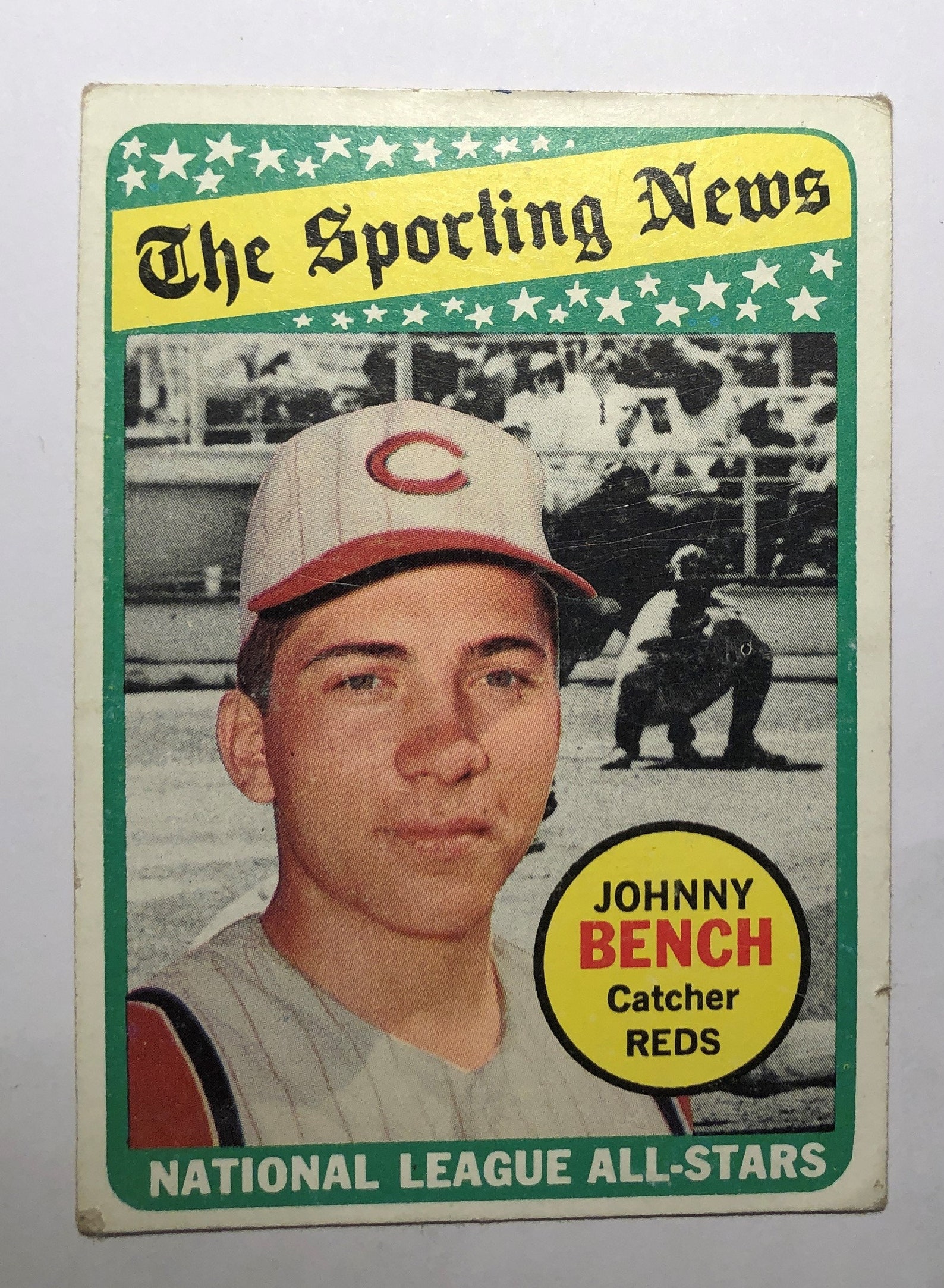 1969 Topps Baseball Card 430 JOHNNY BENCH the Sporting Etsy