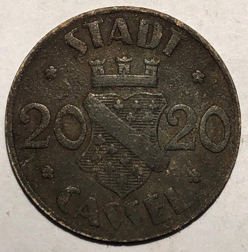 City of Cassel Notgeld 1920 Germany 20 pfennig Germany coin Notm\u00fcnze