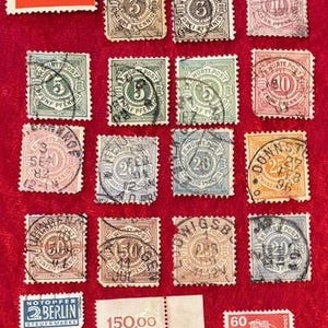 German Stamps - 23 total - includes stamps from Wurttemberg - Lot 011