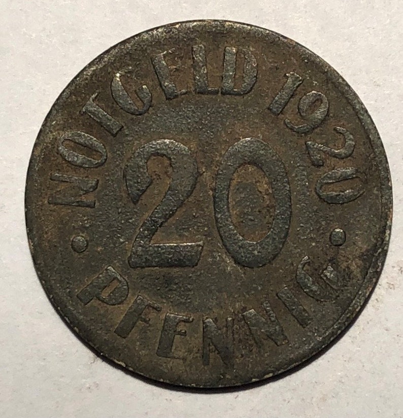 City of Cassel Notgeld 1920 Germany 20 pfennig Germany coin Notm\u00fcnze